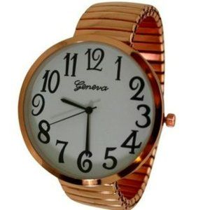Olivia Pratt Super Large Face Stretch Strap Watch